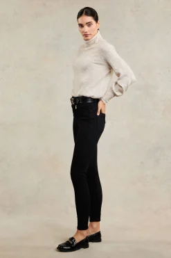 5 Pocket Jodhpur Jean (Black)