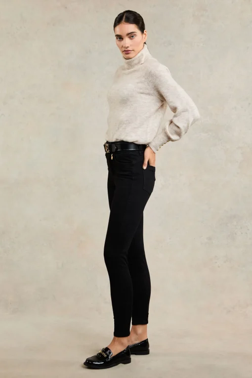 5 Pocket Jodhpur Jean (Black)