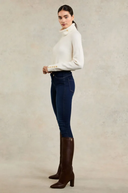 5 Pocket Jodhpur Jean (Dark Indigo)