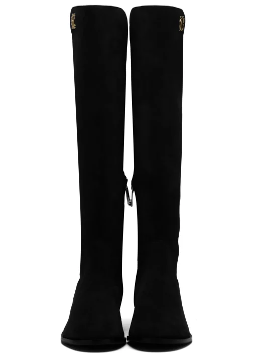 Albany Knee Boot (Black Suede)