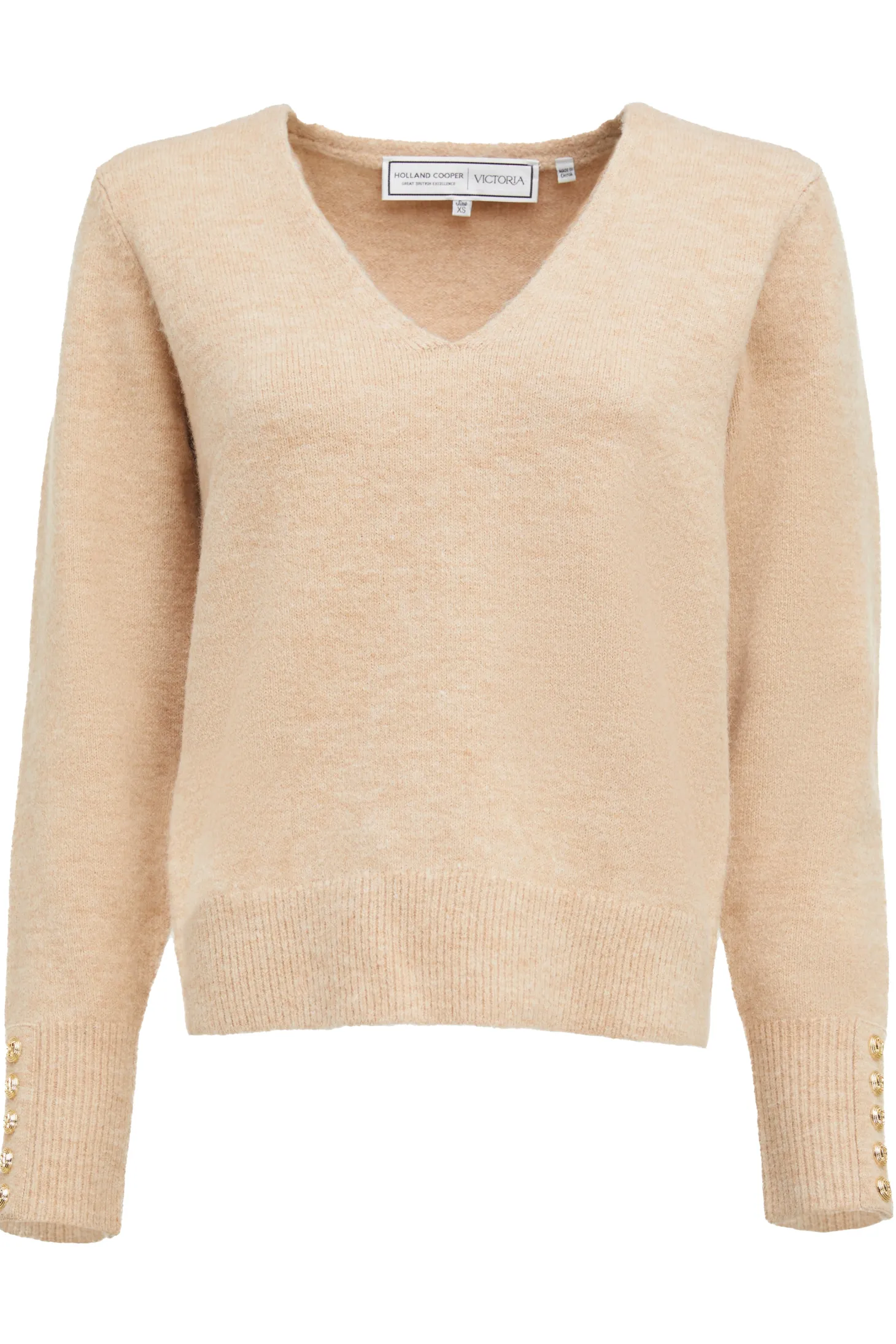 Berkeley V-Neck Knit (Camel)