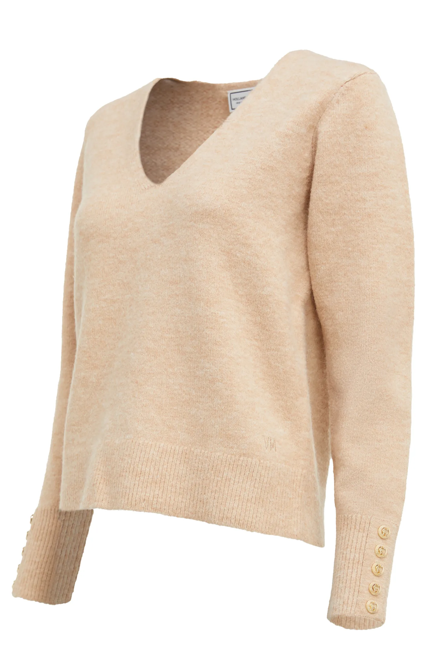 Berkeley V-Neck Knit (Camel)