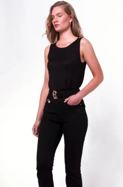 Boat Neck Vest (Black)