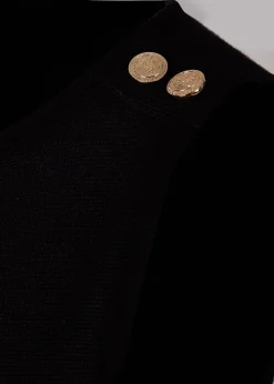 Boat Neck Vest (Black)