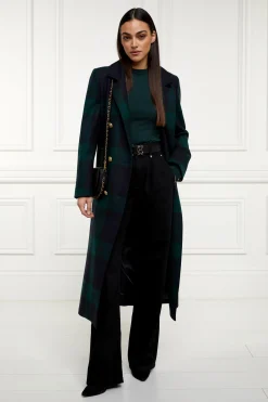 Buttoned Knit Crew Neck (Deep Emerald)
