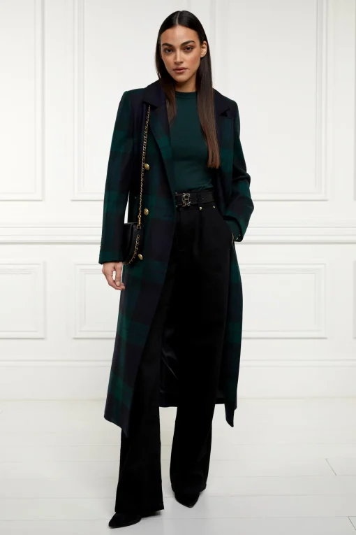 Buttoned Knit Crew Neck (Deep Emerald)