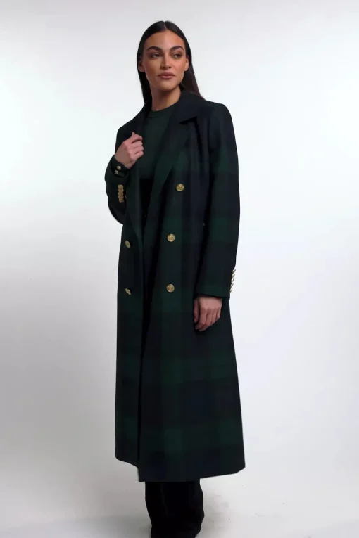 Buttoned Knit Crew Neck (Deep Emerald)
