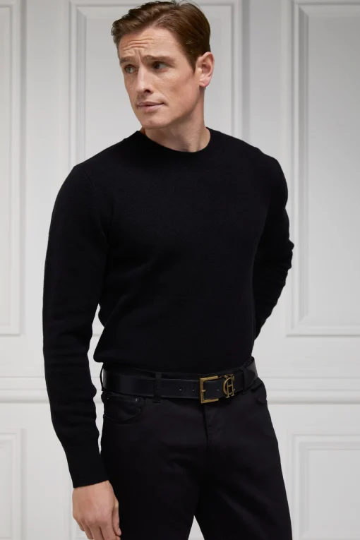 Byron Crew Neck Knit (Black)