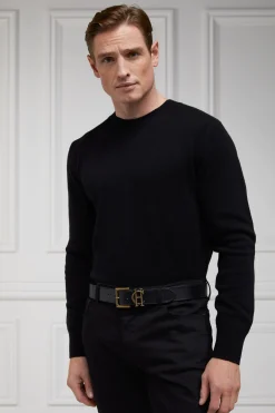 Byron Crew Neck Knit (Black)