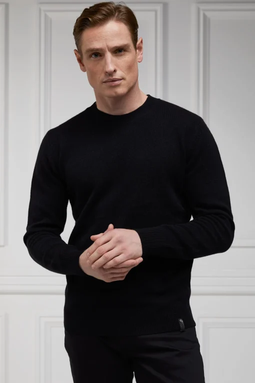 Byron Crew Neck Knit (Black)