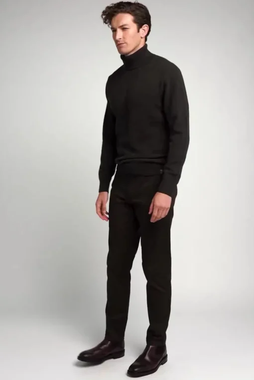 Byron Roll Neck Knit (Moss)