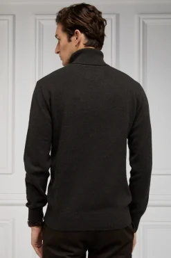 Byron Roll Neck Knit (Moss)