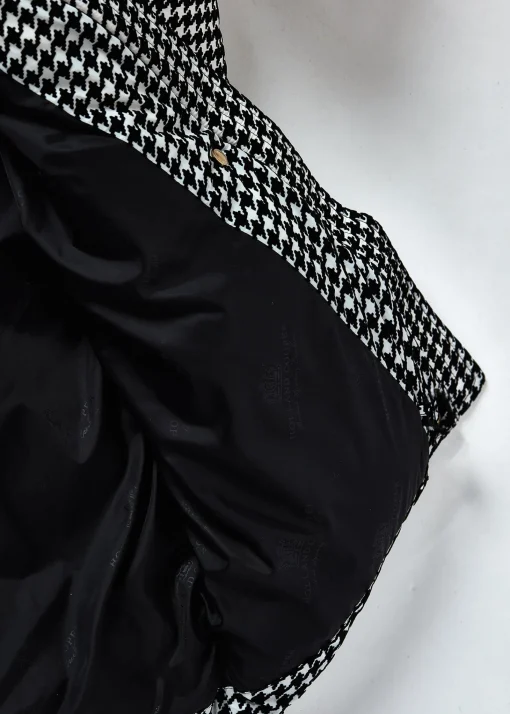 Camden Longline Coat (Houndstooth)