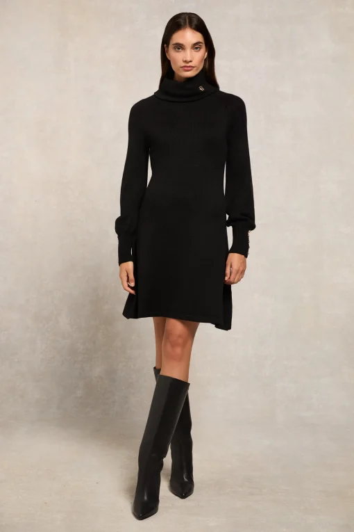 Chamonix Fit & Flare Dress (Black)