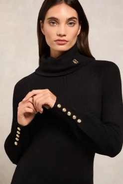Chamonix Fit & Flare Dress (Black)