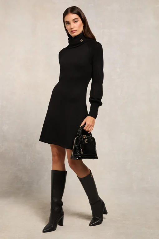 Chamonix Fit & Flare Dress (Black)
