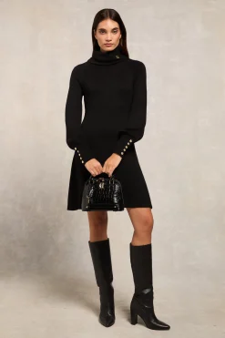 Chamonix Fit & Flare Dress (Black)