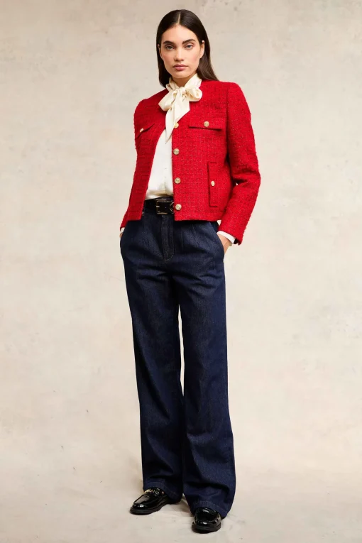 Chelsea Jacket (Red Boucle)