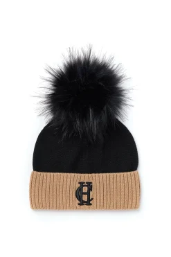 Chelsea Merino Bobble Hat (Black)