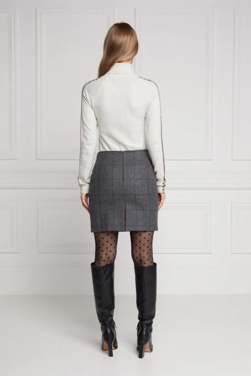 Chelsea Skirt (Mid Blue Check)