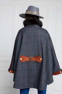 Chiltern Cape (Mid Blue Check)