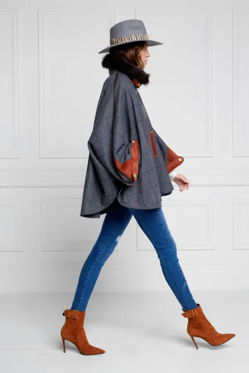 Chiltern Cape (Mid Blue Check)