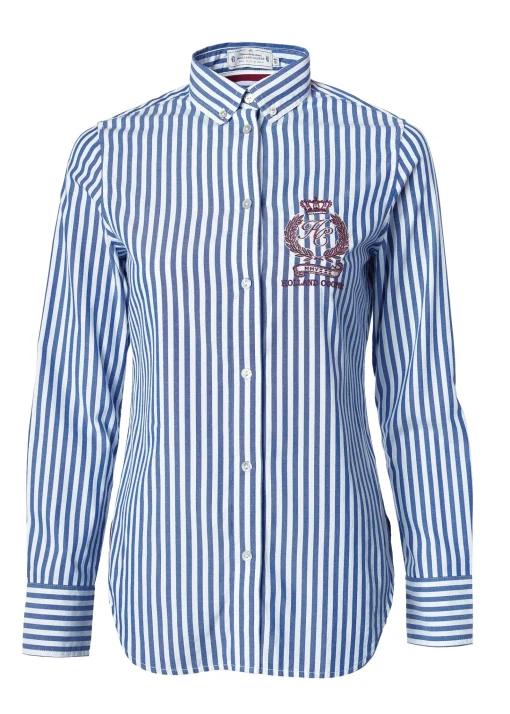 Classic Button Down Shirt (Navy Stripe)