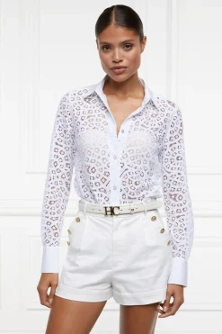 Classic Lace Shirt (White)