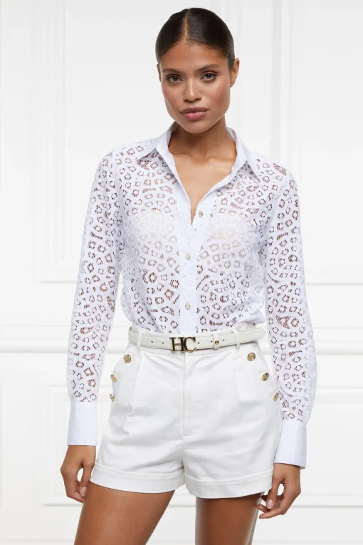 Classic Lace Shirt (White)