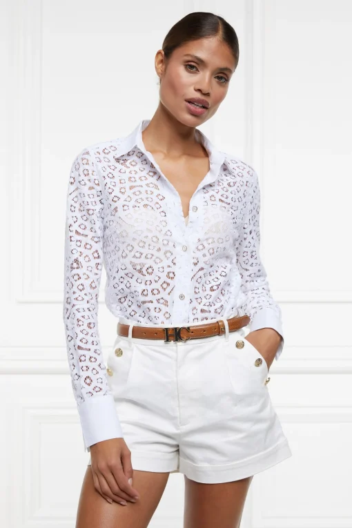 Classic Lace Shirt (White)