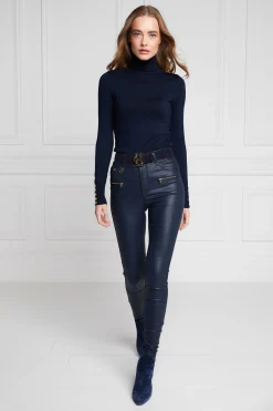 Coated Jodhpur Jean (Navy)