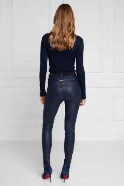 Coated Jodhpur Jean (Navy)