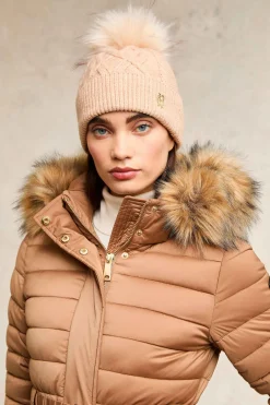 Cortina Bobble Hat (Camel Champagne)