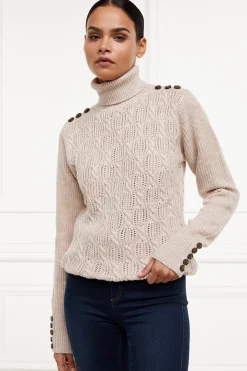 Cotswold Roll Neck Knit (Oatmeal)