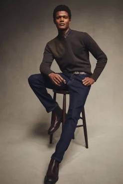 Country Crew Neck Knit (Chocolate)