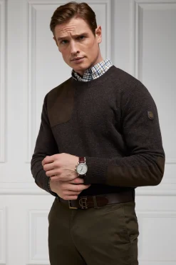 Country Crew Neck Knit (Chocolate)