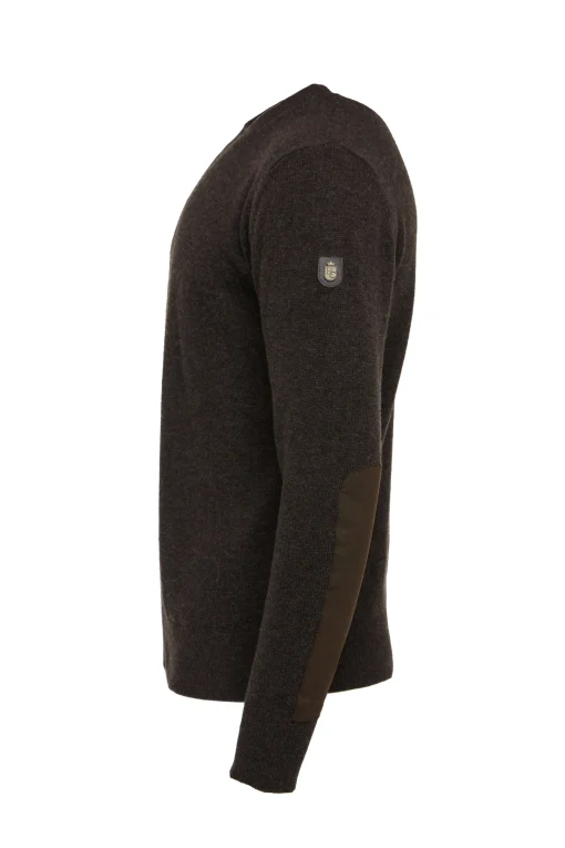 Country Crew Neck Knit (Chocolate)