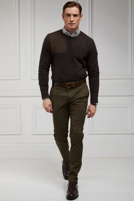 Country Crew Neck Knit (Chocolate)