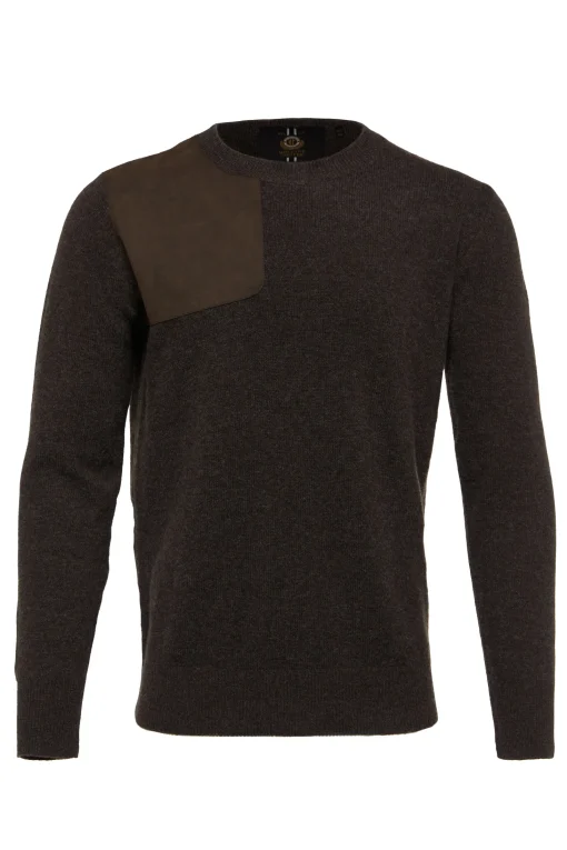 Country Crew Neck Knit (Chocolate)
