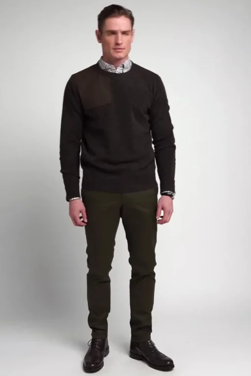 Country Crew Neck Knit (Chocolate)
