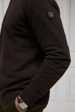 Country Crew Neck Knit (Chocolate)
