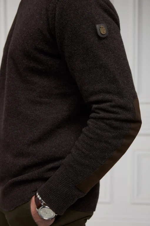 Country Crew Neck Knit (Chocolate)