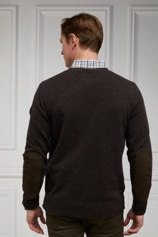 Country Crew Neck Knit (Chocolate)