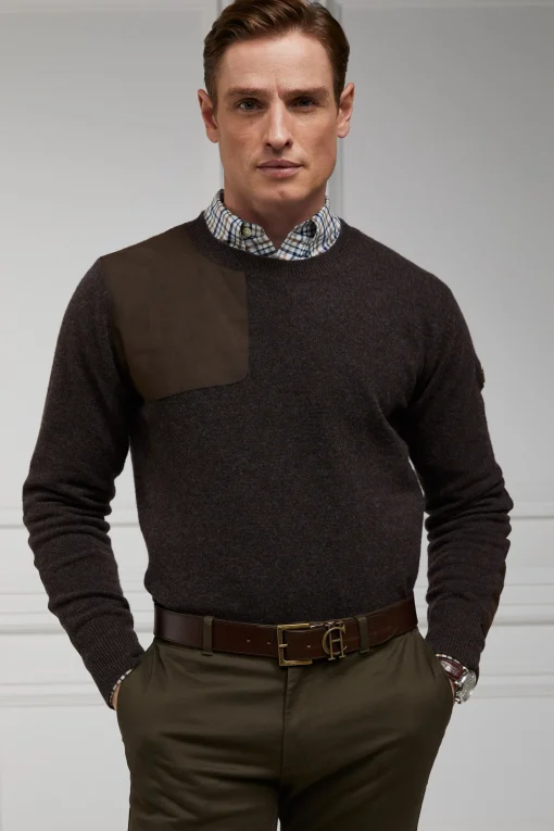 Country Crew Neck Knit (Chocolate)