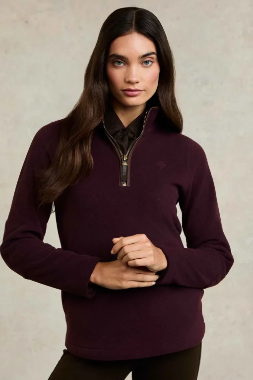 Country Fleece Quarter Zip (Mulberry)