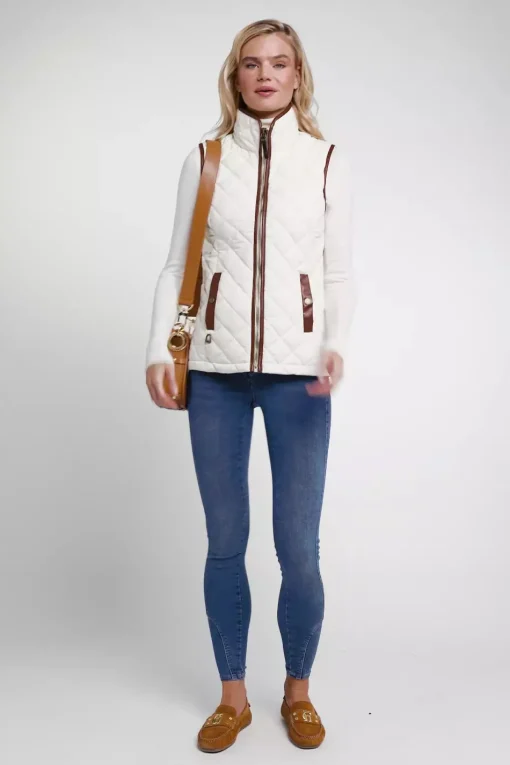 Country Quilted Gilet (Cream)