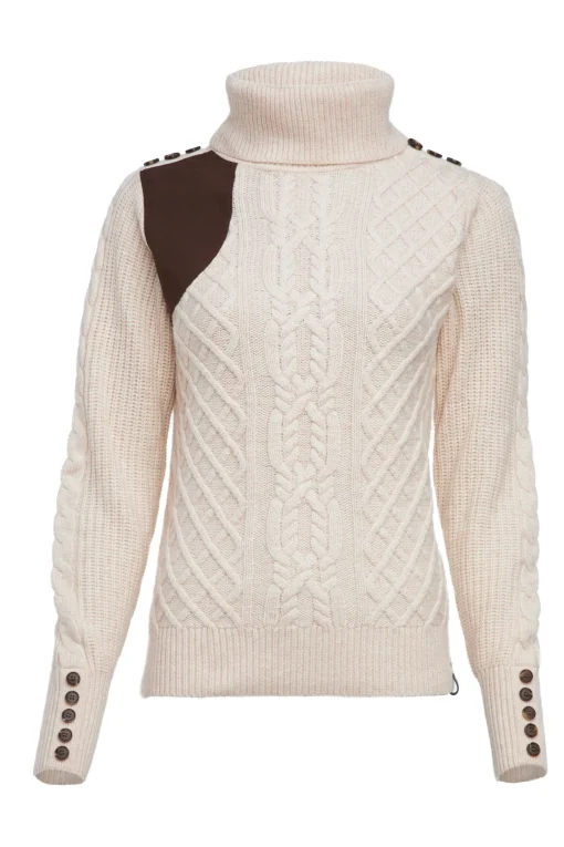 Country Roll Neck Knit (Oatmeal)