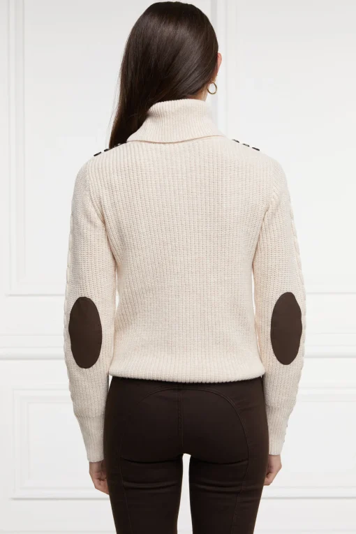 Country Roll Neck Knit (Oatmeal)