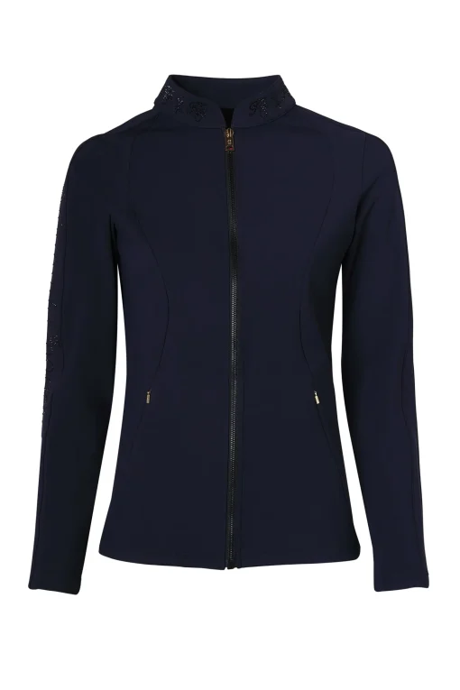 Crystal Zip Jacket (Ink Navy)