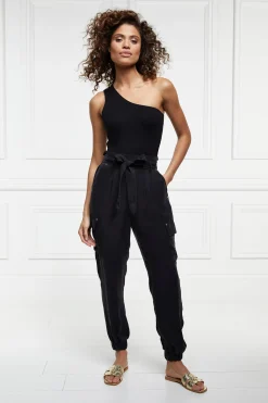 Cupro Cargo Pant (Black)